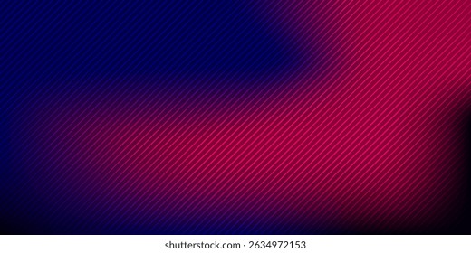 Tecnología futurista fondo líneas rayadas con efecto de luz sobre fondo azul. Espacio para texto. Ilustración vectorial
