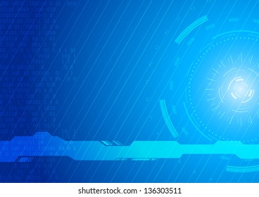 Technology - futuristic background template. Vector illustration
