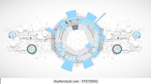 Technology futuristic digital background. Vector illustration