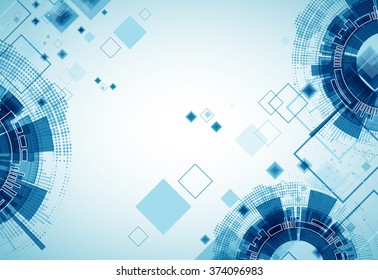 Technology futuristic digital background. Vector illustration