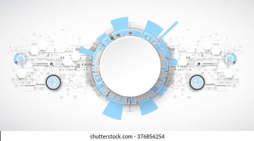 Technology futuristic digital background. Vector illustration