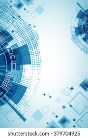 Technology futuristic digital background. Vector illustration