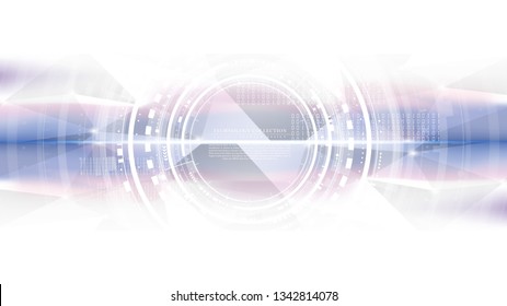 Technology futuristic modern abstract system circuit interface connection background template vector design