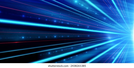 Technology futuristic speed line, fiber optic, internet network concept. Vector illustration