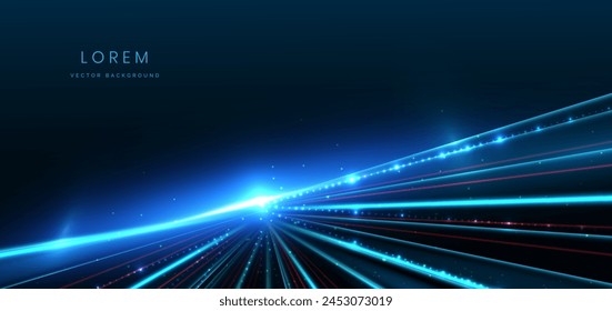 Technology futuristic speed line, fiber optic, internet network concept. Vector illustration