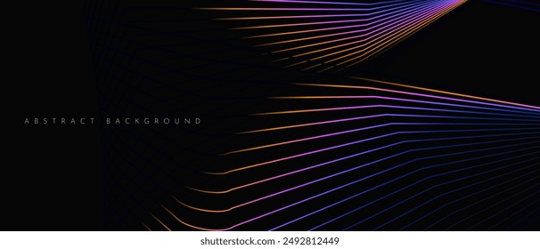 Technology Futuristic Style. Abstract 3D Pattern Network Line for Social Media Posts, Mobile Apps, Cards, Invitations, and Banners Design. Vector Illustration.