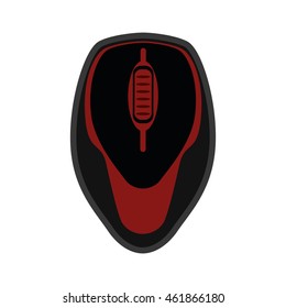 Technology and gadget concept represented by mouse icon. Isolated and flat illustration