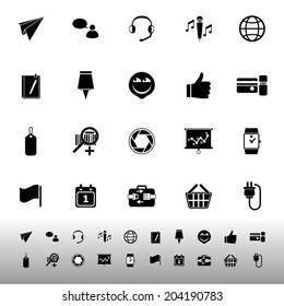 Technology gadget screen icons on white background, stock vector