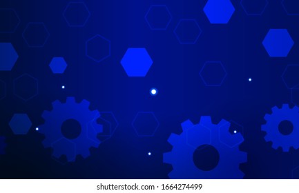 Technology gear wheels composition background