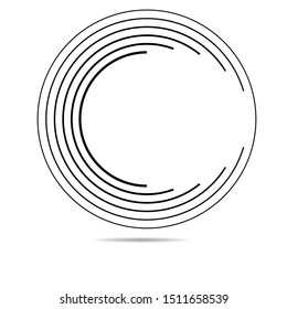 Technology Geometric Circle Logo . Vector .
