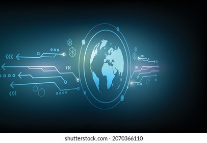  technology global network communication, abstract digital computer circuit,