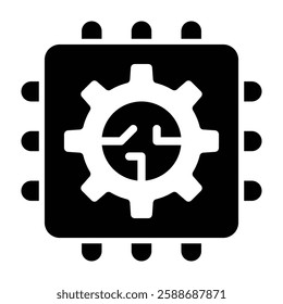 Technology Glyph Icon Design For Personal And Commercial Use