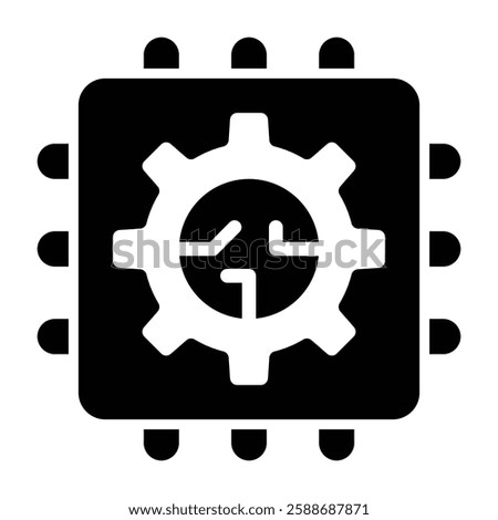 Technology Glyph Icon Design For Personal And Commercial Use