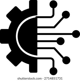 Technology Glyph Style Icon Design