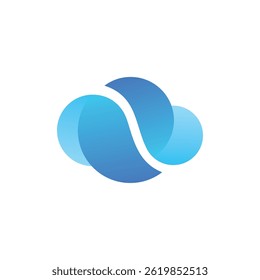 technology gradient colorful cloud logo, Cloud logo vector for software house, software developer, web developer, web hosting, domain, cloud services, website, cloud computing, data warehouse.