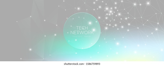Technology Graphic. Cosmic Big Data Infographic. Triangular Abstract. Magic Futuristic Wallpaper. Technology Finance. Big Data Visualization. Gray Futuristic Connection. Big Data Illustration.