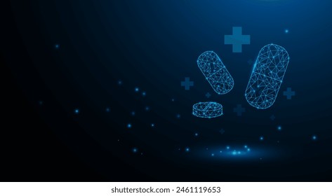 Technology graphic design background. Medical vector illustration.
