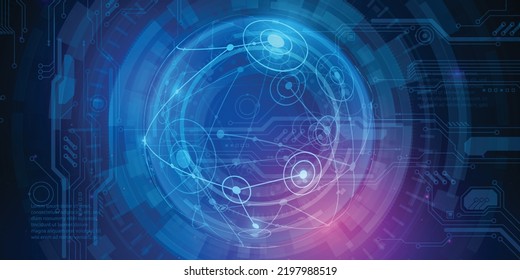 Technology graphic design background. Vector illustration. Vector Abstract technology circuit lines. Technology vector background.Eps10 vector illustration.	