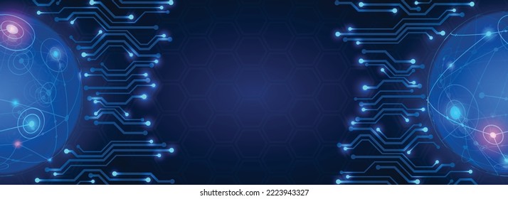 Technology graphic design background. Vector illustration. Vector Abstract technology circuit lines. Technology vector background.Eps10 vector illustration.	