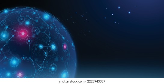 Technology graphic design background. Vector illustration. Vector Abstract technology circuit lines. Technology vector background.Eps10 vector illustration.	