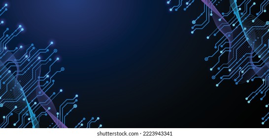 Technology graphic design background. Vector illustration. Vector Abstract technology circuit lines. Technology vector background.Eps10 vector illustration.	