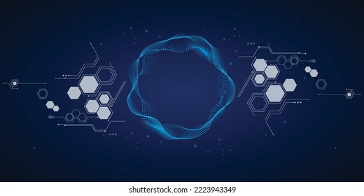 Technology graphic design background. Vector illustration. Vector Abstract technology circuit lines. Technology vector background.Eps10 vector illustration.	