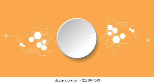 Technology graphic design background. Vector illustration. Vector Abstract technology circuit lines. Technology vector background.Eps10 vector illustration.	