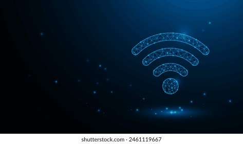 Technology graphic design WIFI background. WIFI vector illustration. Vector Abstract technology. Internet background.