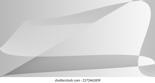 Technology Gray Layers Metallic Gradient Mesh. Alluminium Modern Digital Dynamic Blurred Background. Fluid Futuristic Silver Minimal Smooth Surface. Smooth Shape Monochromatic Grey Illustration.