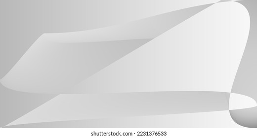 Tecnología Gris Capas Metálico Diseño Moderno. Malla Fluid Digital Gray Smooth Gradient. Ilustración dinámica de aluminio de forma moderna. Fondo Monocromático Plata Mínimo De Oficina Futurista.