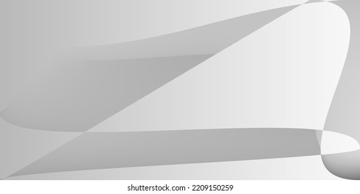 Fondo Original De Aluminio Metálico Gris Tecnológico. Malla Dinámica Moderna Monocromática Plata Gradiente. Ilustración De Fluido De Forma Mínima Suave. Gris Futurista Capas Digitales Suave Superficie.