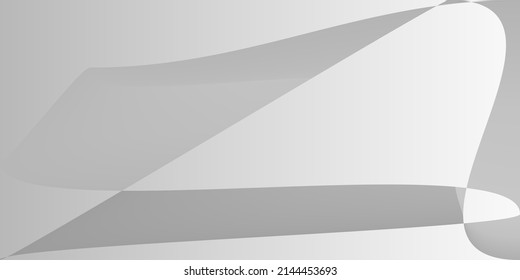 Diseño Moderno De Plata Gris Tecnológico. Fondo de la moda de la Gris Metálica Digital de Aluminio. Forma dinámica suave Malla de degradado mínimo. Ilustración Monocromática Futurista de Capas Fluidas.