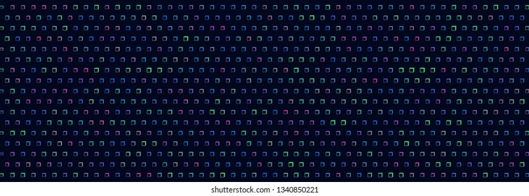 Technology halftone colorful geometric texture background. Spotted vector abstract overlay. Futuristic pattern for web design, advertisment banners, comic books, manga, posters, pakaging. 