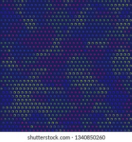 Technology halftone colorful geometric texture background. Spotted vector abstract overlay. Futuristic pattern for web design, advertisment banners, comic books, manga, posters, pakaging. 