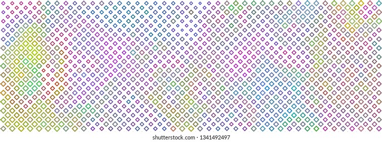 Technology halftone colorful geometric texture background. Spotted vector abstract overlay. Futuristic pattern for web design, advertisment banners, comic books, manga, posters, pakaging. 