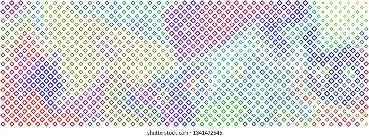 Technology halftone colorful geometric texture background. Spotted vector abstract overlay. Futuristic pattern for web design, advertisment banners, comic books, manga, posters, pakaging. 