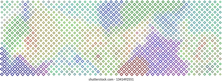 Technology halftone colorful geometric texture background. Spotted vector abstract overlay. Futuristic pattern for web design, advertisment banners, comic books, manga, posters, pakaging. 