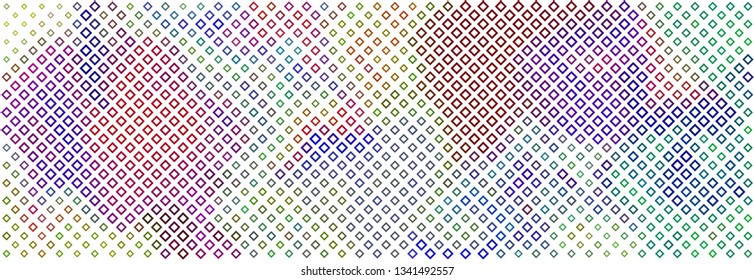 Technology halftone colorful geometric texture background. Spotted vector abstract overlay. Futuristic pattern for web design, advertisment banners, comic books, manga, posters, pakaging. 