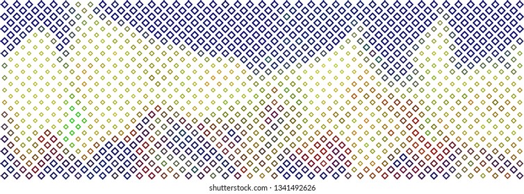 Technology halftone colorful geometric texture background. Spotted vector abstract overlay. Futuristic pattern for web design, advertisment banners, comic books, manga, posters, pakaging. 