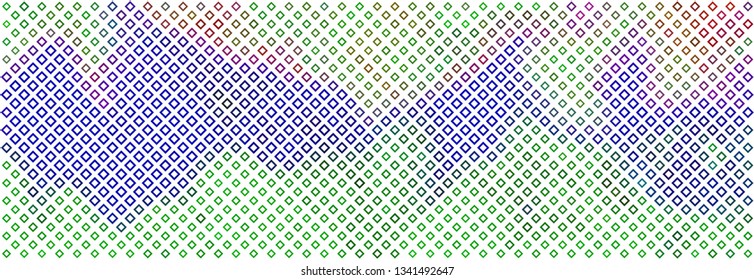 Technology halftone colorful geometric texture background. Spotted vector abstract overlay. Futuristic pattern for web design, advertisment banners, comic books, manga, posters, pakaging. 