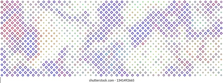 Technology halftone colorful geometric texture background. Spotted vector abstract overlay. Futuristic pattern for web design, advertisment banners, comic books, manga, posters, pakaging. 