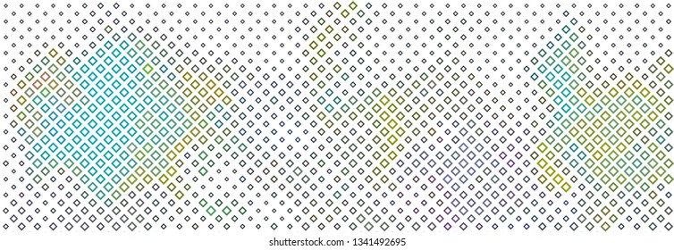 Technology halftone colorful geometric texture background. Spotted vector abstract overlay. Futuristic pattern for web design, advertisment banners, comic books, manga, posters, pakaging. 