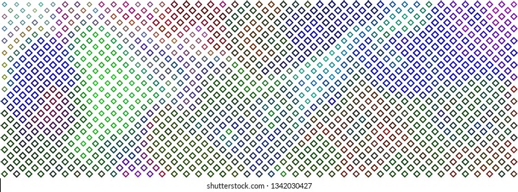 Technology halftone colorful geometric texture background. Spotted vector abstract overlay. Futuristic pattern for web design, advertisment banners, comic books, manga, posters, pakaging. 