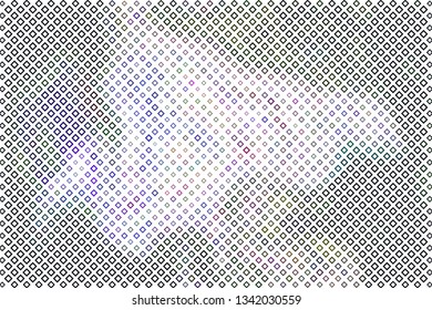 Technology halftone colorful geometric texture background. Spotted vector abstract overlay. Futuristic pattern for web design, advertisment banners, comic books, manga, posters, pakaging. 