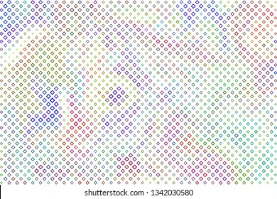 Technology halftone colorful geometric texture background. Spotted vector abstract overlay. Futuristic pattern for web design, advertisment banners, comic books, manga, posters, pakaging. 