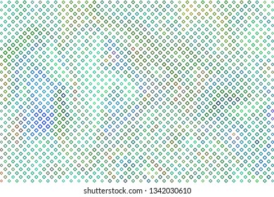 Technology halftone colorful geometric texture background. Spotted vector abstract overlay. Futuristic pattern for web design, advertisment banners, comic books, manga, posters, pakaging. 