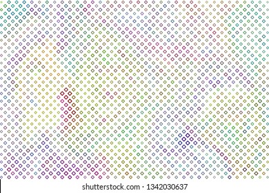 Technology halftone colorful geometric texture background. Spotted vector abstract overlay. Futuristic pattern for web design, advertisment banners, comic books, manga, posters, pakaging. 