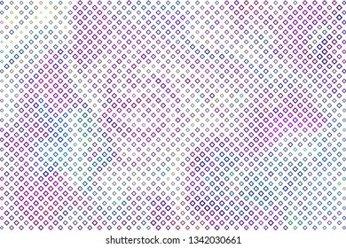 Technology halftone colorful geometric texture background. Spotted vector abstract overlay. Futuristic pattern for web design, advertisment banners, comic books, manga, posters, pakaging. 