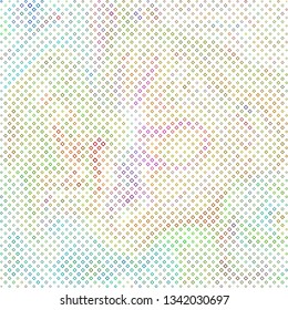 Technology halftone colorful geometric texture background. Spotted vector abstract overlay. Futuristic pattern for web design, advertisment banners, comic books, manga, posters, pakaging. 