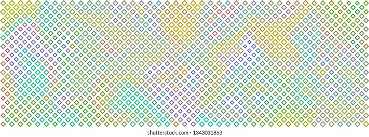Technology halftone colorful geometric texture background. Spotted vector abstract overlay. Futuristic pattern for web design, advertisment banners, comic books, manga, posters, pakaging.